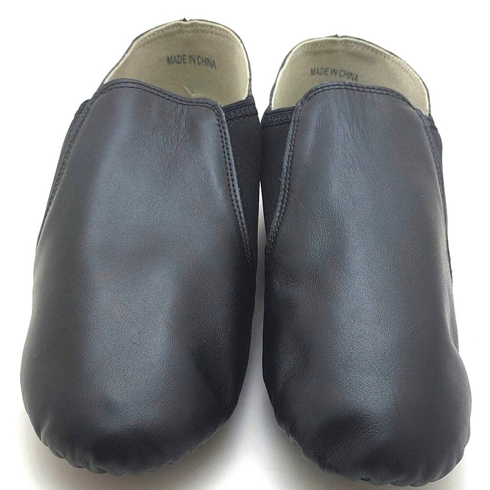 Linodes Unisex 006 PU Leather Upper Slip-on Jazz Shoe for Women and Men's Dance